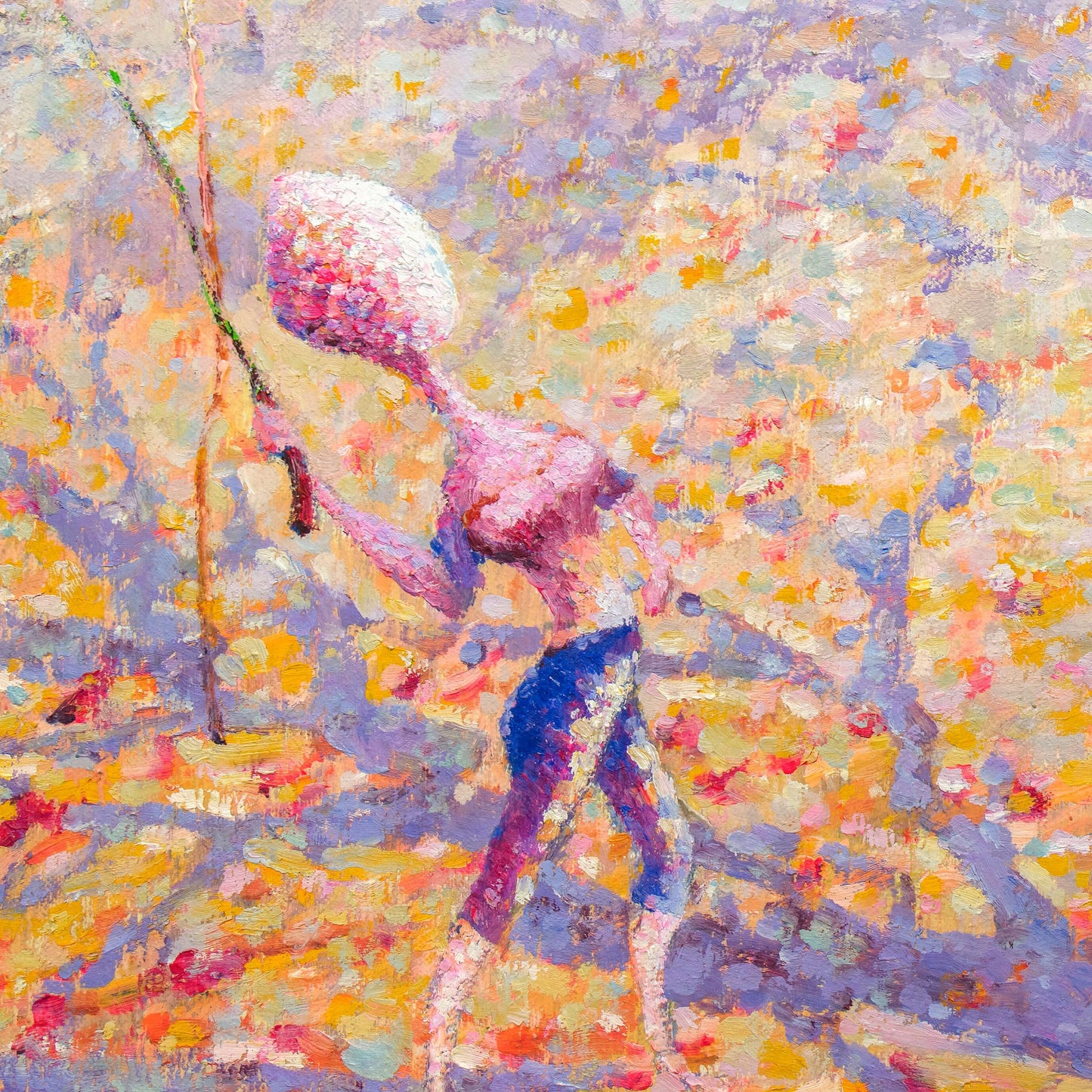 A Beautiful Autumn Day Captured in an Original Oil Painting - Modern Art by Xu Bin