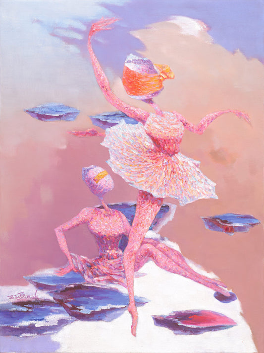 Art Collector's Dream: Unique Painting 'Ballet Swan Lake' by Xu Bin